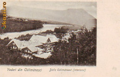 Romania,Baile Calimanesci, carte postala UPU necirculata apr.1902: Interior,Vile foto