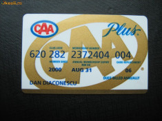 CARD CAA PLUS - 2000 CANADA foto