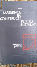 MATERIALE DE CONSTRUCTII PENTRU INSTALATII foto