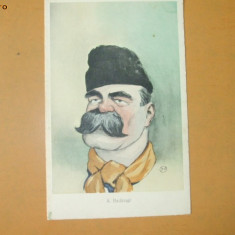 Carte Postala Caricatura A. Badarau de N. Petrescu Gaina