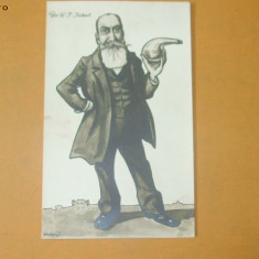 Carte Postala Caricatura Dr. C. Istrati de A. Murnu