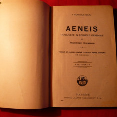 P.Vergilius Maro - Aeneis -Trad. G.Cosbuc -Ed, Interbelica, 221 pag
