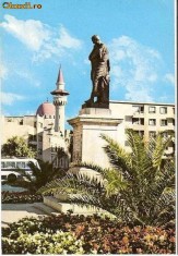 CP200-98 Constanta. Statuia lui Ovidiu -carte postala, circulata 1973 -starea care se vede