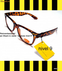 WAYFARER Rame M Maro Havana Leopard GEEK NERD OCHELARI CU LENTILE TRANSPARENTE CLEAR LENS VEDERE import Anglia Londra Produs de Calitate Superioara foto