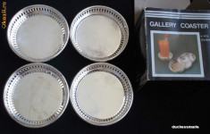 Suporturi pahare GALLERY COASTER / argintate foto