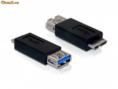 Adaptor USB 3.0-A mama la micro USB 3.0-B tata- 65183 foto