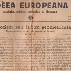 IDEEA EUROPEANA - sociala,critica,artistica si literara (nr.199 din 15 martie 1927)