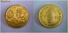 Medalie -In cinstea incheierii colectivizarii agriculturii- 1962 foto