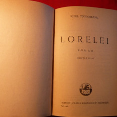 Ionel Teodoreanu - LORELEI - Ed. Cartea Romaneasca -1936