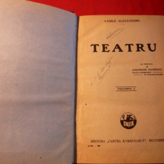 Vasile Alecsandri -Teatru -1927 vol.I- prefatat de G.Adamescu