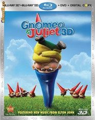 Gnomeo and Juliet 3D, blu ray foto