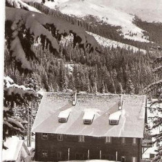 CP202-27 Muntii Bucegi -Cabana ,,Padina" -RPR -carte postala, circulata 1964 -starea care se vede