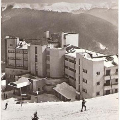 CP203-74 Sinaia -Hotelul turistic ,,Cota 1400" -RPR -carte postala, circulata 1965 -starea care se vede