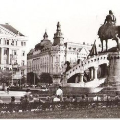 CP203-55 Cluj -Piata Libertatii -RPR -carte postala, circulata 1965 -starea care se vede