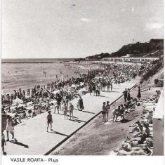 CP203-21 Vasile Roaita -Plaja -carte postala, circulata 1959 -starea care se vede