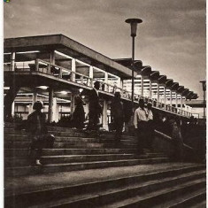 CP203-22 Restaurant in statiunea Eforie -carte postala, circulata 1962 -starea care se vede