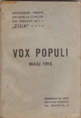 Ioan Slavici / VOX POPULI (editie 1915) foto