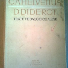 TEXTE PEDAGOGICE ALESE ~ C.A.HELVETIUS &amp; D. DIDEROT