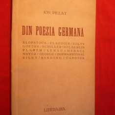 Ion Pillat - Din Poezia Germana -1942 Prima Editie