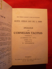 Analele lui Cornelius Tacitus -vol 2 -Cartile XI-XVI- 1925 foto