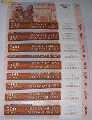 MADAGASCAR 2004 - 500 ARIARY - LOT 10 BUC. - UNC foto