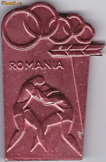 Medalie sport,Olimpiada Romania-lupte greco-romane,forma interesanta foto