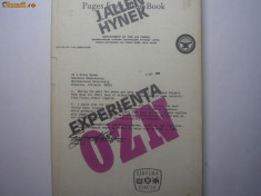 Experienta OZN - J.Allen Hynek ,h4,RF4/1 foto