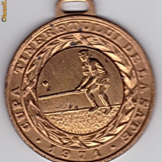 Medalie-CUPA TINERETULUI DE LA SATE 1971 OINA locul III
