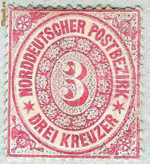 1868 GERMANIA STATELE DIN NORD Michel nr. 9 Yvert nr. 9 foto