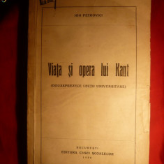 I.Petrovici -Viata si Opera lui Kant -1936-Prima Editie