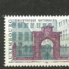 Luxemburg 1981 - BIBLIOTECA NATIONALA, timbru nestampilat, B16