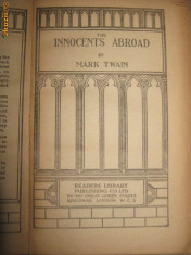 Carte &amp;quot;The Innocents Abroad&amp;quot;- Mark Twain - in lb engleza foto