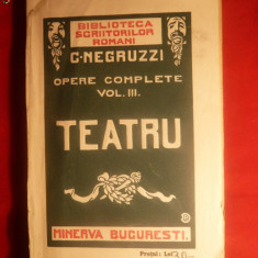 C.Negruzzi - Opere Complete-vol III -Teatru - ed. 1910