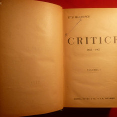 TITU MAIORESCU - CRITICE - vol.I ,IIsi III- ed. 1928
