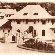 CP205-12 Olanesti -Pavilionul bailor -RPR -carte postala, circulata 1954, la Barlad(com Draguseni) -starea care se vede