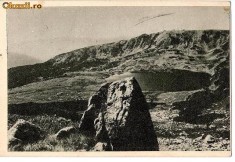 CP205-14 Lac in Retezat -RPR -carte postala, circulata 1951 -starea care se vede foto