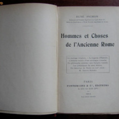 R Pichon Hommes et choses de l'Ancienne Rome Paris 1911