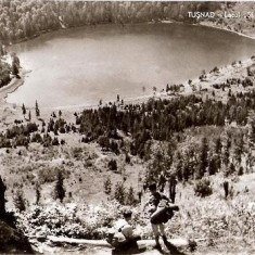 CP206-09 Tusnad -Lacul ,,Sf.Ana" -RPR -carte postala, circulata 1961 -starea care se vede