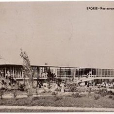 CP206-98 Eforie -Restaurantul ,,Perla Marii"-RPR -carte postala circulata 1961 -starea care se vede