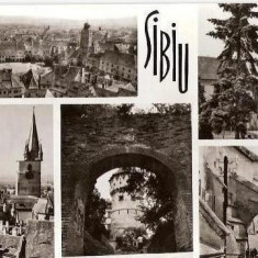 CP207-08 Sibiu -carte postala scrisa 1969, dar necirculata -starea care se vede