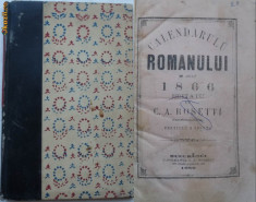 Calendarul Romanului pe anul 1886 , editat de C. A. Rosetti , 1866 foto