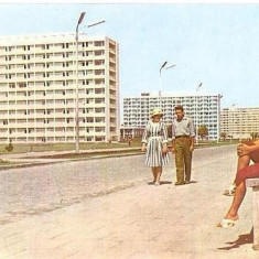 CP208-08 Mamaia -in lungul promenadei, hotelurile Sirena, Doina, Flora -RPR(ONT Carpati) -carte postala necirculata -starea care se vede