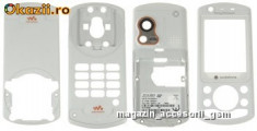 Carcasa fata geam mijloc corp capac spate baterie SonyEricsson w900i Originala foto