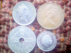Lot monede straine 4 bc. foto
