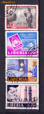 Timbre Liberia 1966 Memorialul Kennedy foto