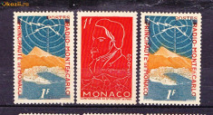 Timbre MONACO 1951-54 Nest. fara guma foto