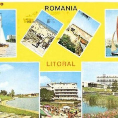 CP208-75 Romania -Litoral -carte postala circulata 1991 -starea care se vede