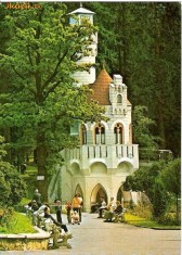 CP208-74 Vatra Dornei -Izvorul de apa minerala ,,23 August&quot; -carte postala scrisa, dar necirculata -starea care se vede