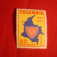 Serie- Aniv.Soc.Inginerilor 1951 Columbia ,1 val.