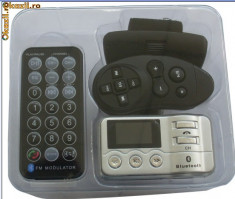 Modulator FM cu RDS si Bluetooth, tip SOUND-FLY, cu functie Car-Kit si telecomanda pe volan foto